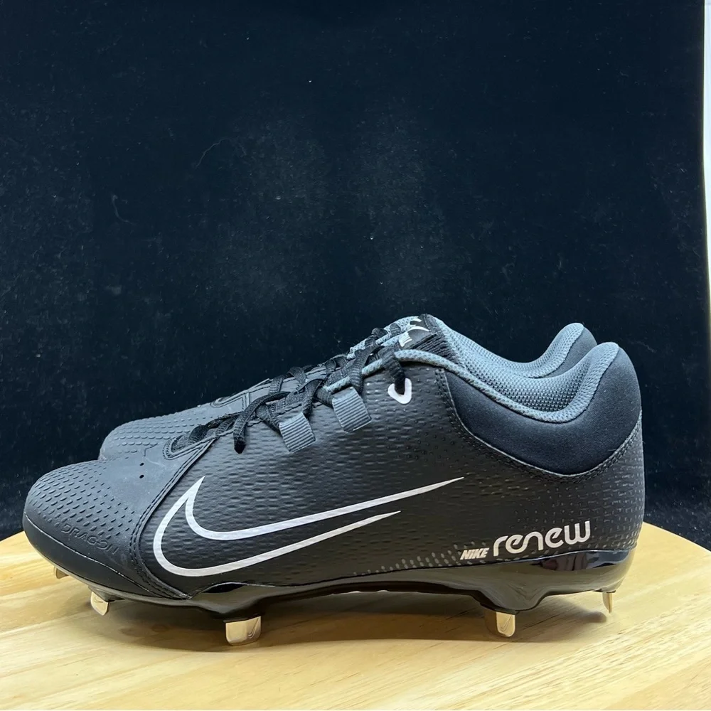Nike Hyperdiamond 4 Pro Softball Women’s Size 9 Metal Cleats Black CZ5920-005